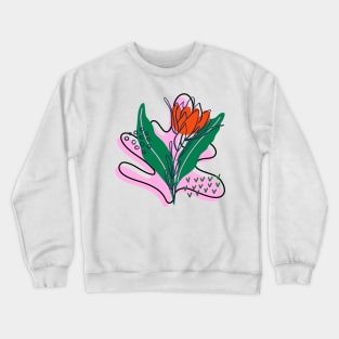 Tropical print Crewneck Sweatshirt